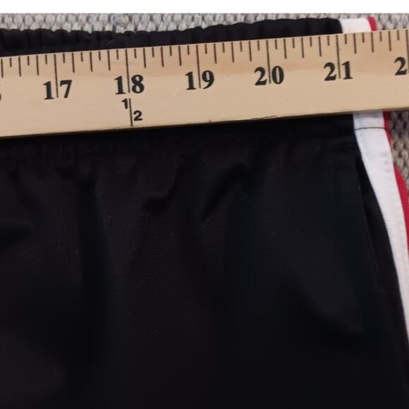 Spalding Track Pants Mens XL 40X32 Black/Red Stripes Performance Embroidered Y2K - Picture 11 of 15
